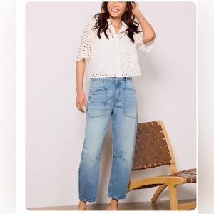 Evereve Cora Barrel Jean